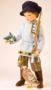 “Peter Hunts the Wolf” is one of Maggie Iacono’s new workds for 2012. The 16 ½-inch doll and his hunting companions are part of a limited edition of 25. “Peter Hunts the Wolf” is one of Maggie Iacono’s new workds for 2012. The 16 ½-inch doll and his hunting companions are part of a limited edition of 25.