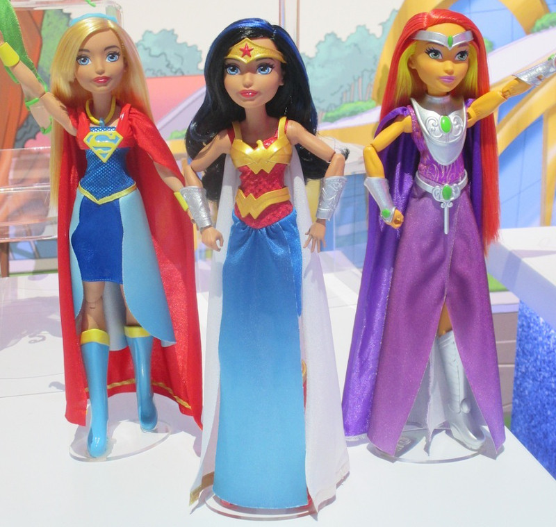 Supergirl, Wonder Woman, and Starfire, part of the DC High School line.