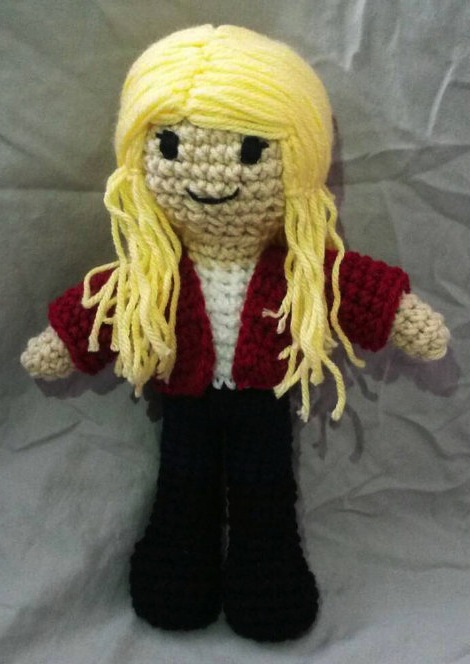 The Burgundy Box crocheted version of Emma Swan.