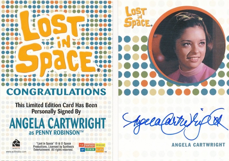 Cartwright has kept many of her collectible items, including the “Lost in Space” trading cards.
