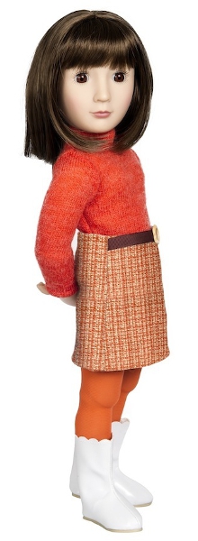 Sam, garbed in her swinging 1960s styles.