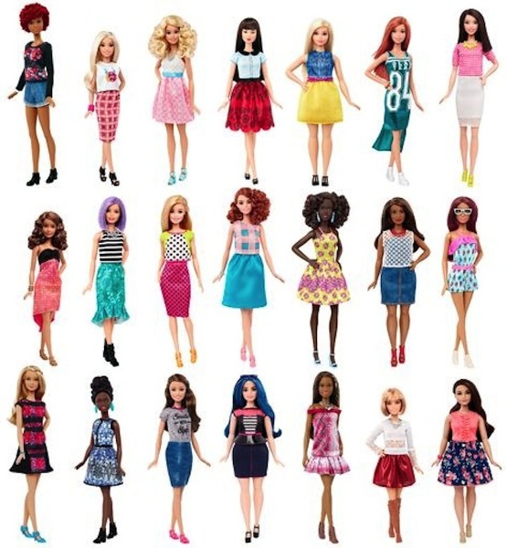Barbie Fashionistas, Realistic Versions of Women’s Physicality.
