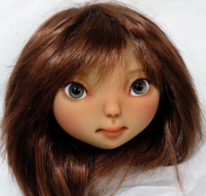 Frump, painted and wigged