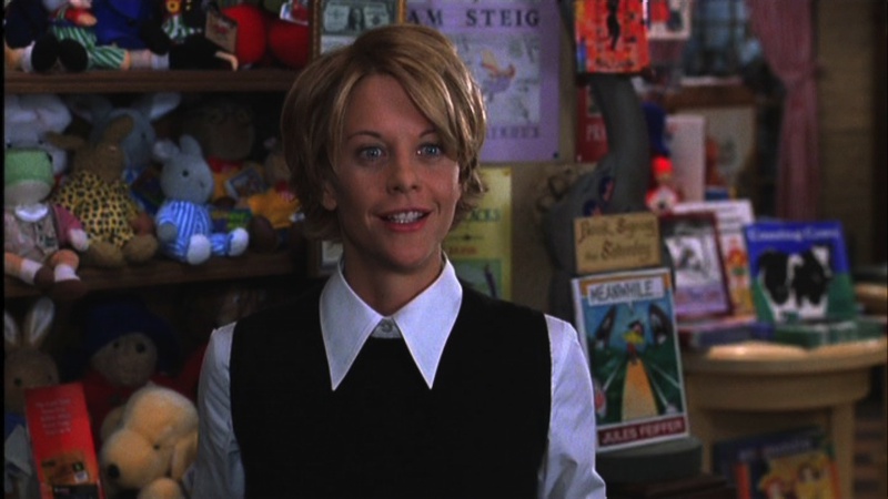 Meg as Kathleen the Book Lady in “You’ve Got Mail.” Courtesy of Movie Star News