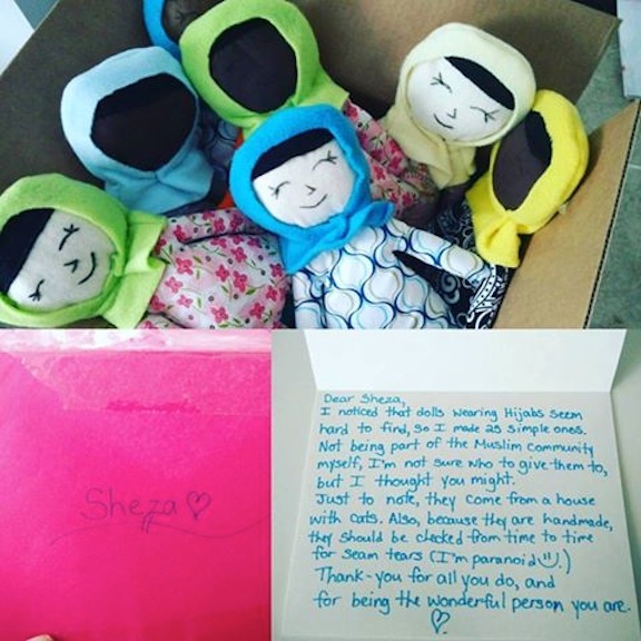 The dolls were found in this box, along with a heartfelt note.