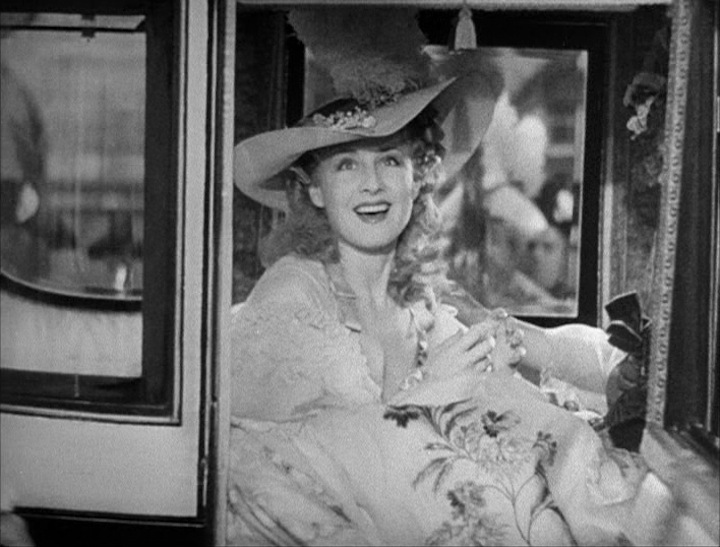 Norma as Marie Antoinette, enjoying a carriage ride