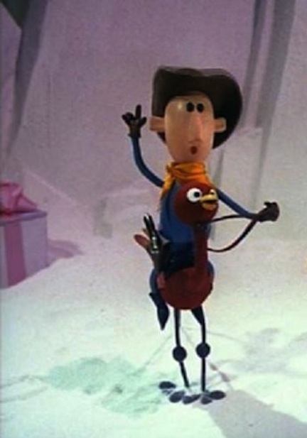 A cowboy on an ostrich! A “horror” of the past!