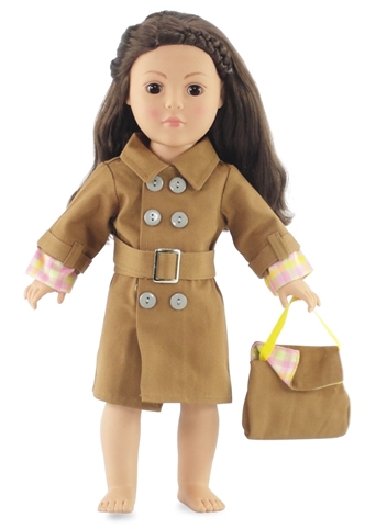 Emily Rose Doll Clothes featured this trench coat. A new one for Markle dolls?