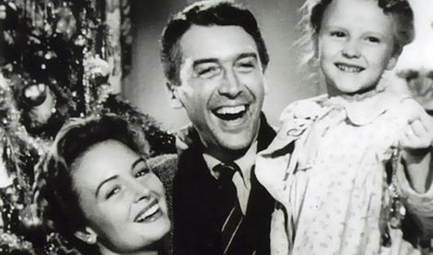 “It’s a Wonderful Life” in all its black-and-white glory.