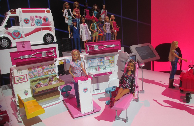 Barbie’s Mobile Health-Care Vehicle in the showroom