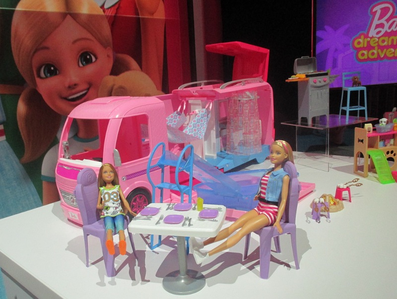 Barbie's Recreational Vehicle spells leisure time in the great outdoors.