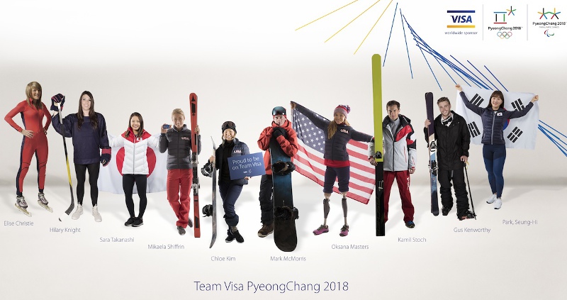 Visa selected its Team Visa for 2018 Pyeongchang, 40 athletes from 17 countries