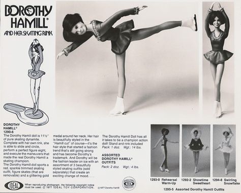 Ideal Doll Company’s 1977 Dorothy Hamill and her skating rink