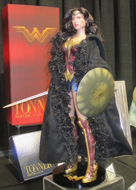 Wonder Woman in her recognizable costume.