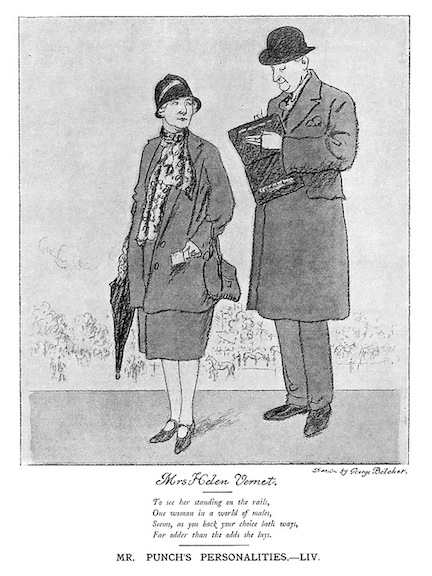 George Belcher PUNCH drawing and poem