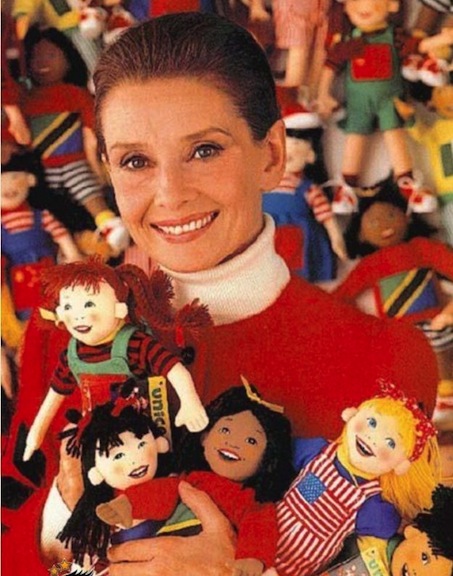 Audrey Hepburn and UNICEF dolls