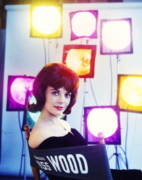 Natalie Wood on the set
