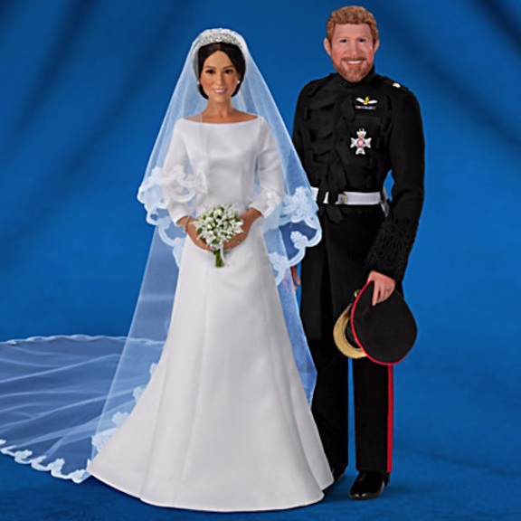 Prince Harry and Meghan Markle dolls