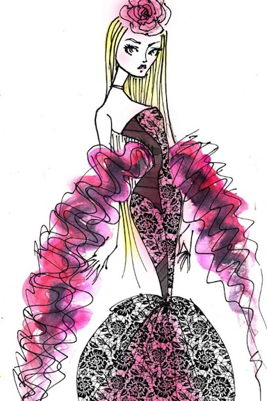 Sketch of Light Pale Kadira doll