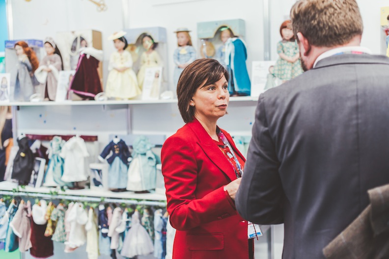 Frances Cain at Toy Fair