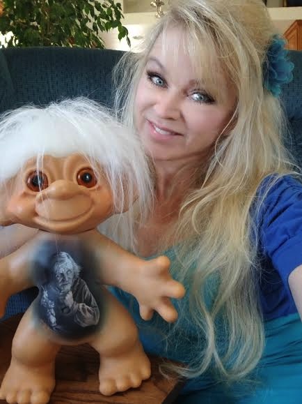 Judi Paul and her Thomas Dam Troll Portrait Doll