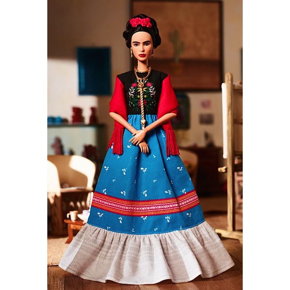 Full-length Frida Kahlo Barbie Doll