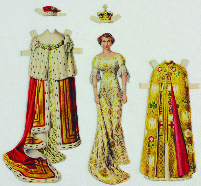 “American Weekly” illustrated the coronation regalia of Her Majesty Queen Elizabeth II in 1953. Despite a vast circulation, most issues from this Sunday newspaper supplement are lost to today’s collectors because the low-quality paper has deteriorated.