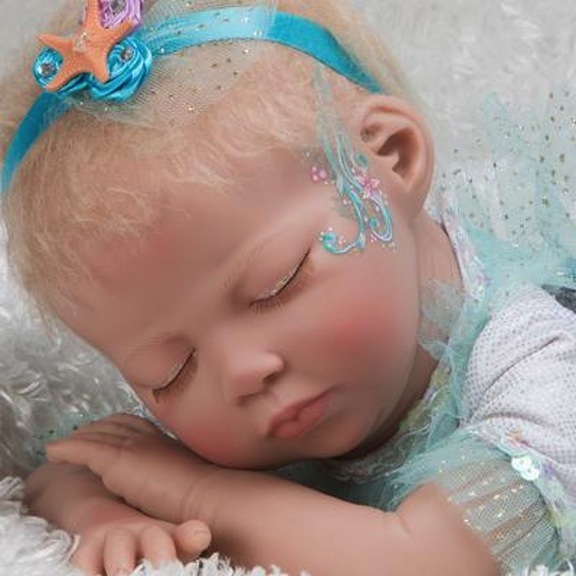 Close-up of Mystic Mermaid baby doll