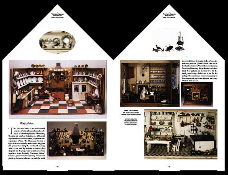 Interior of Finnegan Doll House Book