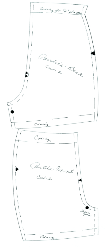 Refined pattern for panties.
