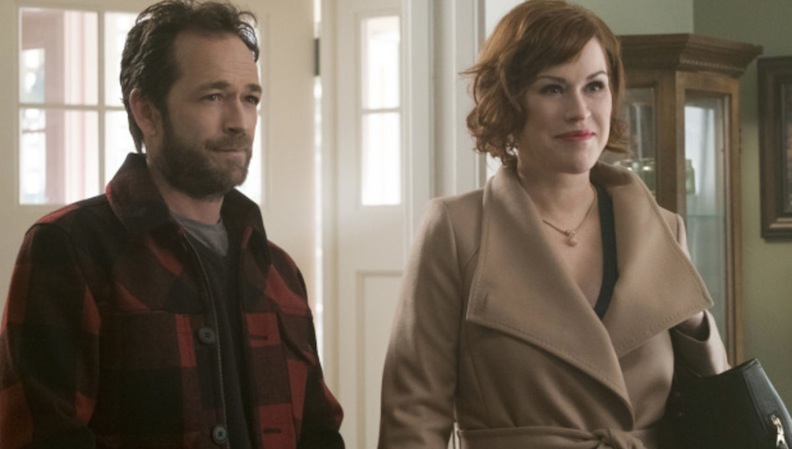 Luke Perry and Molly Ringwald in RIverdale