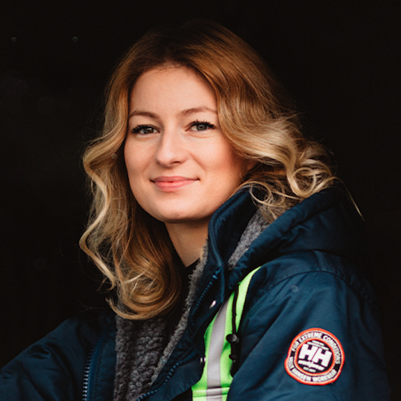 Truck driver Iwona Blecharczyk