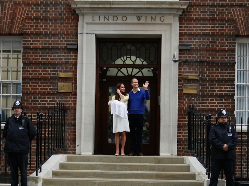 Kate and Wills at Lindo Wing