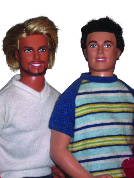 1990s Ken with a preppy look and rooted hair.